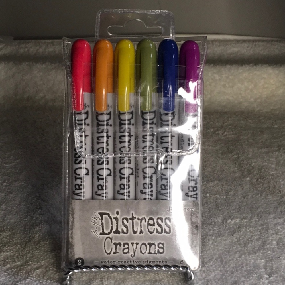 RETIRED Tim Holtz Ranger Distress Crayons in Water-Reactive Pigment